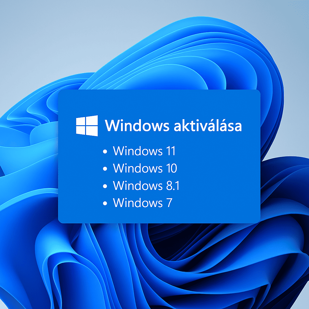 Windows aktiválása lépésről lépésre
