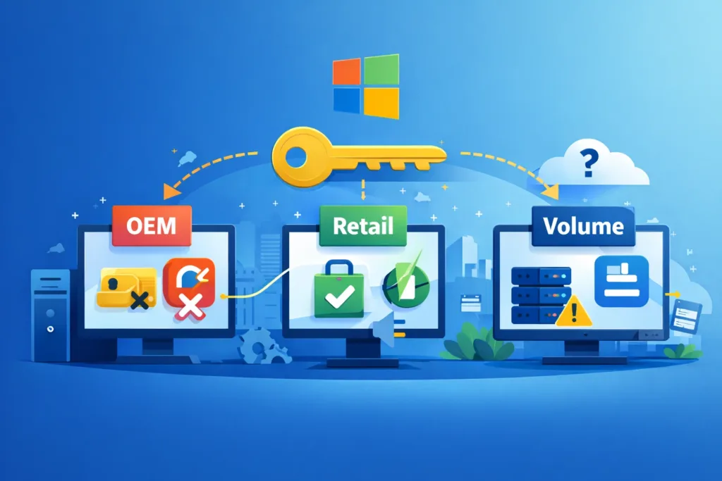 Windows licenc típusok érthetően